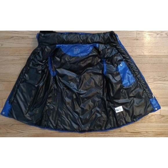 Marc New York Puffy Winter Ski Vest NEW Women's MEDIUM Lined Hood Blue - Picture 11 of 11